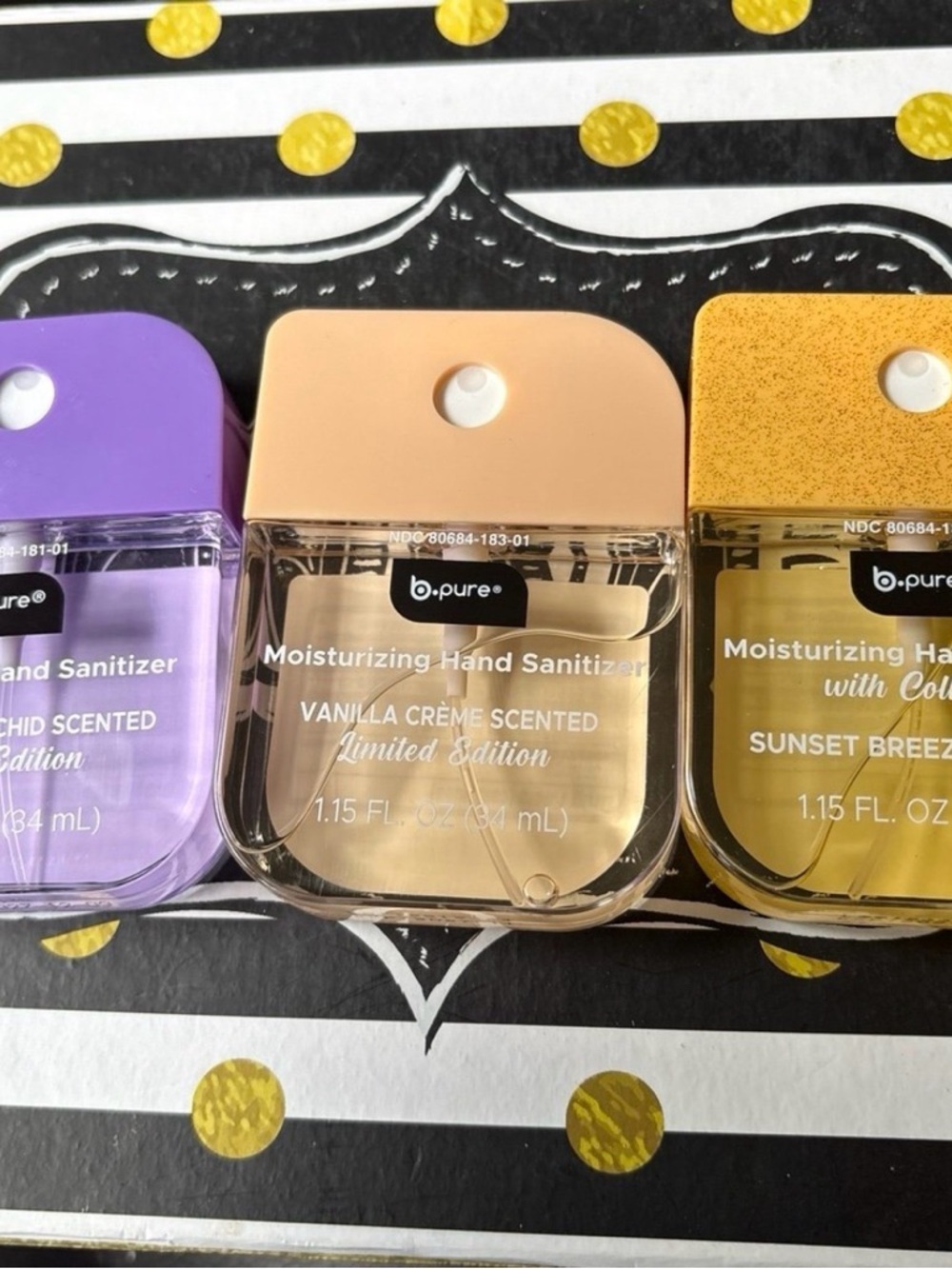 BPure Hand Sanitizers Limited Edition Scents 3pack